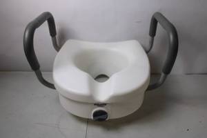 lot 198 image: Equate Raised Toilet Seat with Armrests