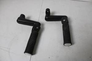lot 209 image: Pair of Black Motorcycle Foot Pegs with Grip