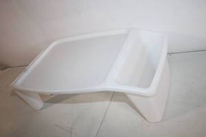 lot 280 image: White Plastic Bathtub Overflow Cover Tray