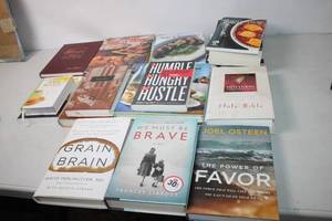 lot 244 image: Collection of 25 Assorted Books including Cookbooks and Novels