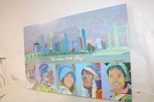 lot 260 image: Under One Sky Original Painting by T. Mcghian