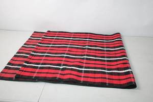 lot 266 image: Red and Black Plaid Table Runner 50 x 25