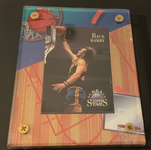 lot 10-22 image: Rick Barry encased trading card