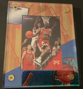 lot 10-21 image: Michael Jordan encased trading card