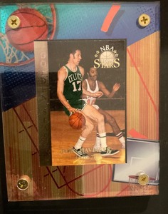lot 10-8 image: John Havlicek encased trading card