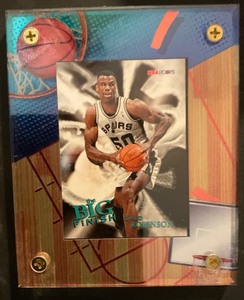 lot 10-3 image: David Robinson encased trading card