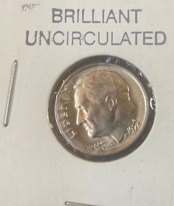lot 6-2 image: 1973D brilliant uncirculated dime
