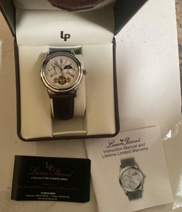 Silver Lucien Piccard Automatic 2 Eye Watch