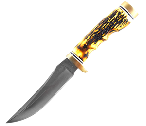 lot 106 image: Uncle Henry 153UH Golden Spike Fixed Blade Knife with 5in High Carbon S.S. Blade