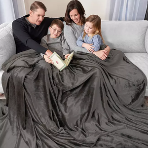 lot 117 image: Luxuriant Home Oversized Cozy Night Cloud Throw Blanket, 110 x 132