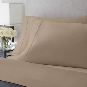 lot 120 image: 4PCS Twin XL Members Mark Hotel Premier Collection 700-Thread-Count Solid Egyptian Cotton Sheet Set