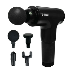 lot 123 image: HY-IMPACT Deep Tissue Cordless Muscle Massager with Four Interchangeable Massaging Heads