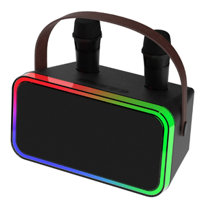 lot 239 image: Onn. Portable Karaoke with Wireless Microphones, 9 Hours Playtime, Bluetooth Wireless Technology