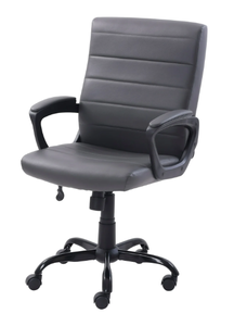 lot 383 image: Mainstays Bonded Leather Mid-Back Managers Office Chair
