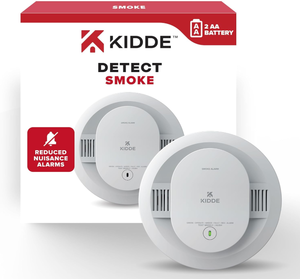 lot 613 image: Kidde Smoke Detector, AA Battery Powered, LED Warning Light Indicators