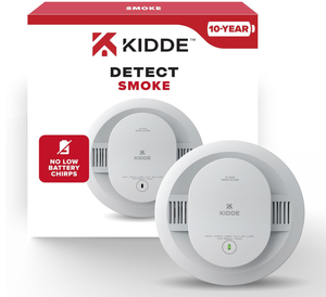 lot 614 image: Kidde Smoke Detector, 10-Year Battery Powered, LED Warning Light Indicators