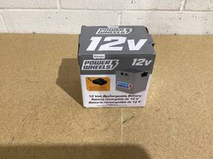 lot 491 image: Power Wheels Ride-On Toy Replacement Battery 12-Volt 12-Ah Rechargeable for Preschool Vehicles