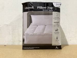 lot 635 image: Allswell Ultra Plush Pillow Top Mattress Topper, Queen