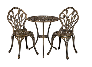 lot 98 image: Yaheetech 3 Piece Outdoor Bistro Set
