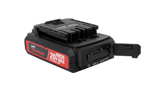 lot 277 image: Hyper Tough 20V Max 2.0Ah Lithium-Ion Battery Pack with USB-A and USB-C Ports