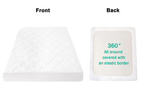 lot 287 image: Mainstays Extra Thick Waterproof Mattress Pad