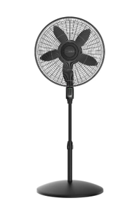 lot 416 image: Lasko Cyclone Max 18 4-Speed 23 fts High-Velocity Remote Controlled Pedestal Fan, Black, S18605