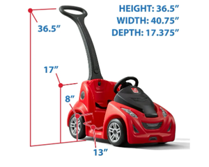 lot 633 image: Step2 Red Push-Around Buggy GT Push Car and Toddler Toy for Kids