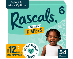 lot 233 image: LOT OF 2 Rascals Premium CoComelon Absorbent Baby Diapers Size 6, 54 Count