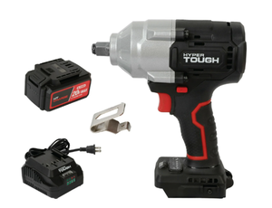 lot 134 image: Hyper Tough 20V Max Brushless 12-Inch Mid-Torque Cordless Impact Wrench with 4.0Ah Lithium-Ion Battery and Charger