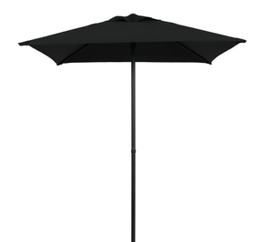 lot 678 image: Mainstays 5 Square Black Patio Umbrella, Push-Up Function