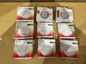 lot 165 image: LOT OF 9 Kidde Smoke Alarm