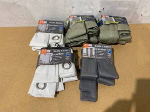lot 271 image: LOT OF 5 Sun Zero Blackout Curtains