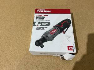 lot 295 image: Hyper Tough 12V Max Lithium-Ion Cordless 38-Inch Ratchet