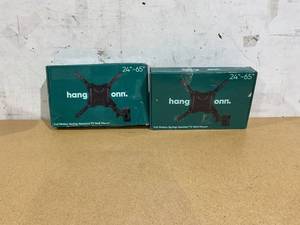 lot 422 image: LOT OF 2 Onn. Full Motion Spring-Assisted TV Wall Mount