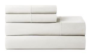lot 445 image: 4PCS Full Size Hotel Style 600 Thread Count White Egyptian Cotton Adult Bed Sheet Set