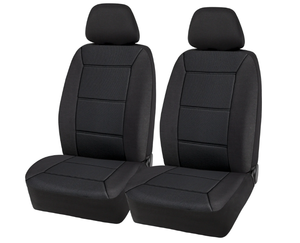 lot 457 image: 2PCS Auto Drive Low Back Memory Foam Car Seat Cover Polyester Black, Universal Fit