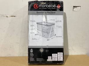 lot 705 image: Monbebe Rocking Baby Bassinet to Playard