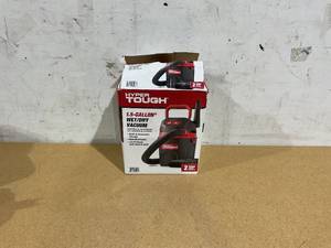 lot 465 image: Hyper Tough 1.5 Gallon 2 Peak HP Poly WetDry Vacuum