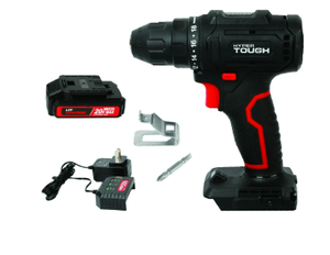 lot 480 image: Hyper Tough 20V Max Brushless Cordless Drill Driver with 1.5Ah Lithium-Ion Battery and Charger