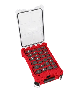 lot 17 image: Milwaukee 49-66-6804 SHOCKWAVE Impact Duty Socket 12 Dr 27PC MM & SAE PACKOUT Set