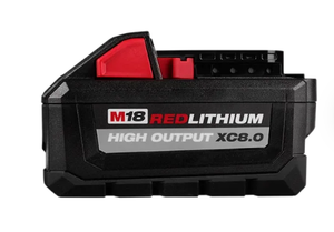 lot 18 image: Milwaukee M18 REDLITHIUM HIGH OUTPUT XC8.0 Battery