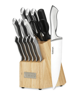 lot 27 image: Cuisinart Classic 15pc Stainless Steel Knife Block Set
