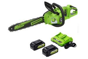 lot 71 image: Greenworks 48V (2 x 24V) 14 Brushless Cordless Chainsaw