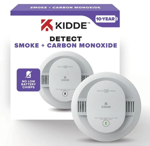 lot 178 image: Kidde 10-Year Sealed Lithium Battery-Operated Combination Smoke & Carbon Monoxide Detector
