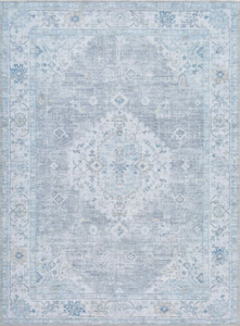 lot 501 image: My Texas House Everyday Living Gemma Traditional Medallion Indoor Washable Area Rug