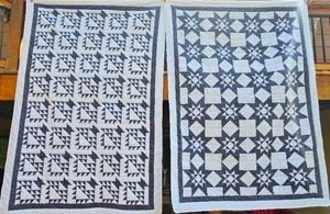 lot 85 image: Sibling Vintage Basket and 8 Point Star Quilts