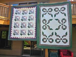 lot 89 image: Married Bow Pattern & Basket Quilts