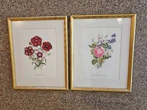lot 150 image: Floral Bouquet Dcor Prints A