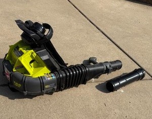 lot 173 image: Ryobi 40V Backpack Leaf Blower