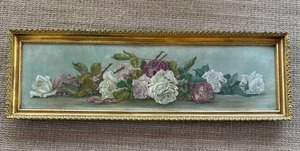 lot 146 image: Delightful Fine Art Stil Life Painting - J.A. Cook - Carnations